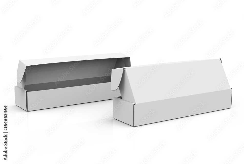 Blank paper box mock up Blank paper box mock up