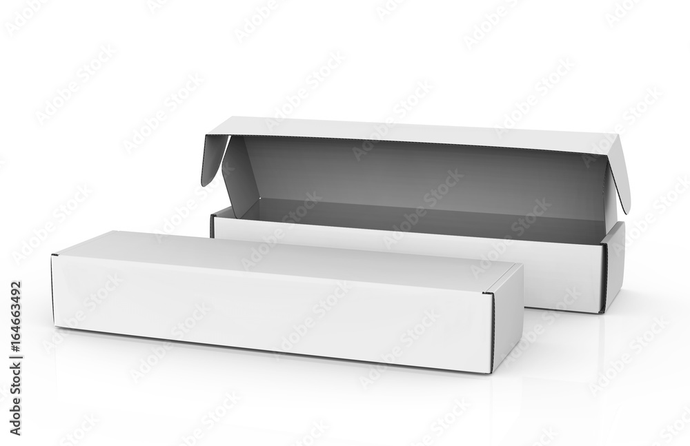 Blank paper box mock up Blank paper box mock up