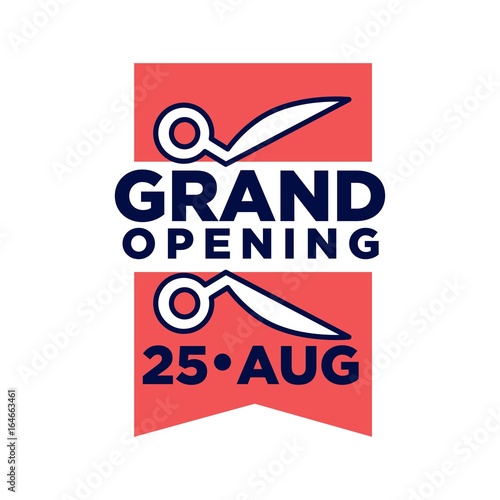 Grand opening on 25 August promotional emblem