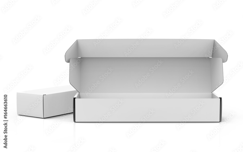 Blank paper box mock up Blank paper box mock up