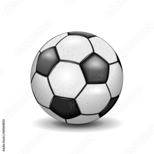 Football ball vector illustration realistic