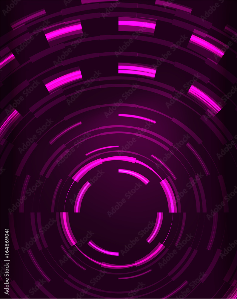 Neon circles abstract background Neon circles abstract background