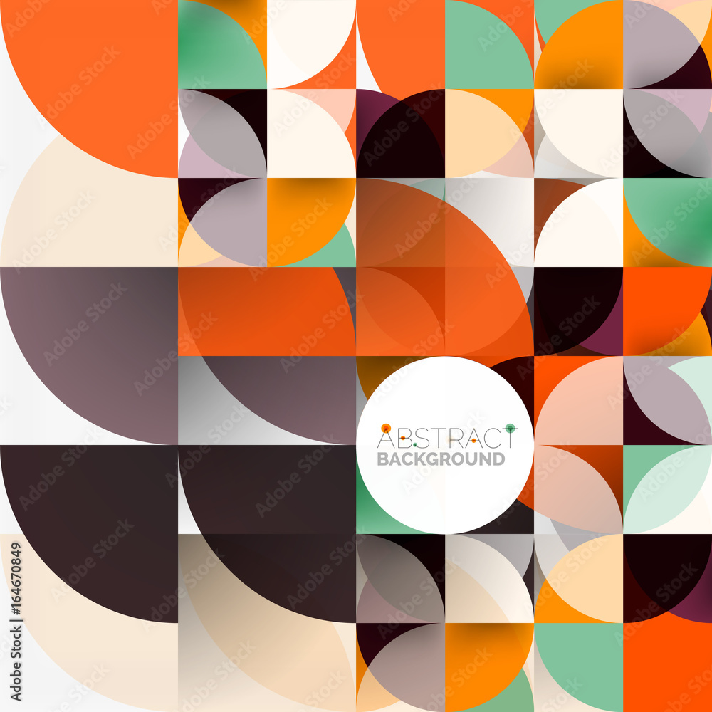 Cut paper circles, mosaic mix geometric pattern design Cut paper circles, mosaic mix geometric pattern design