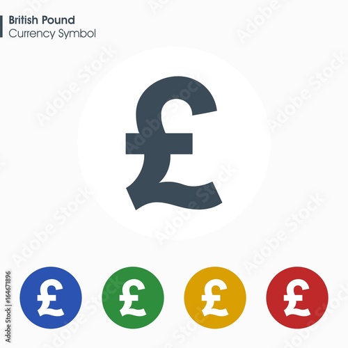 British pound sign icon.Money symbol. Vector illustration.