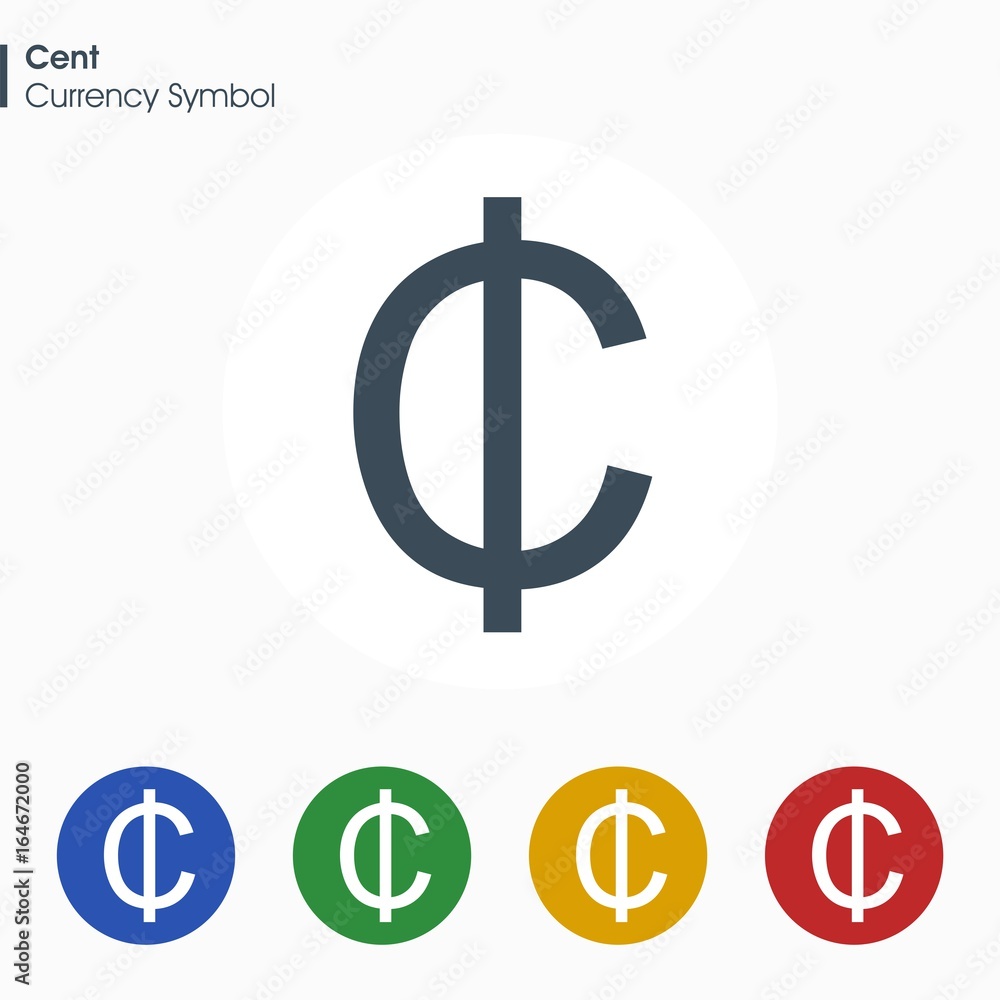 Cent sign icon.Money symbol. Vector illustration. Cent sign icon.Money symbol. Vector illustration.