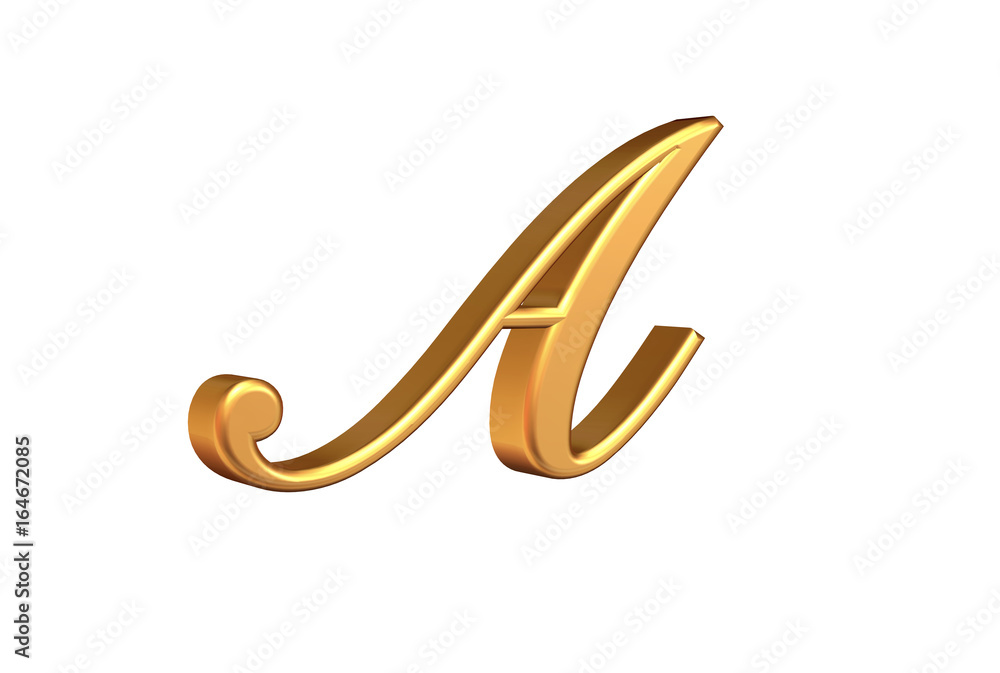 A 3D LETTER A 3D LETTER