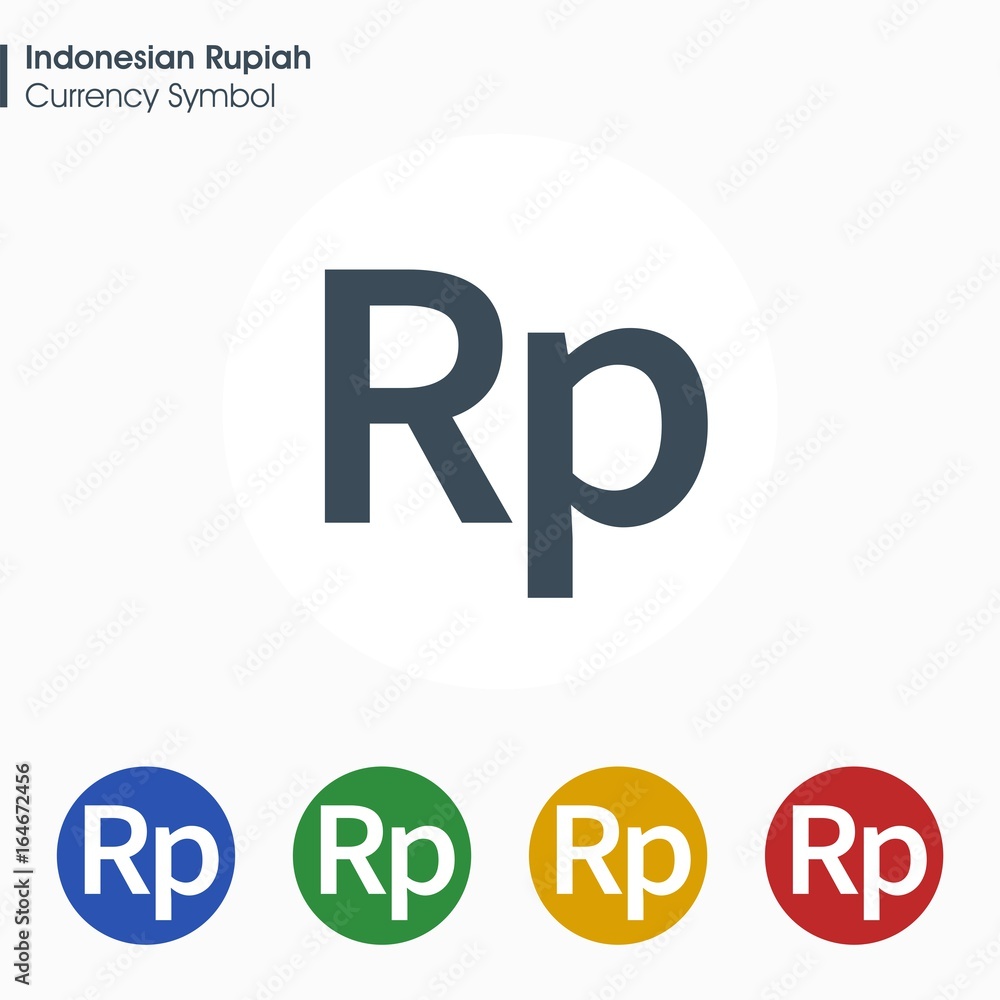 Indonesian Rupiah sign icon.Money symbol. Vector illustration. Indonesian Rupiah sign icon.Money symbol. Vector illustration.