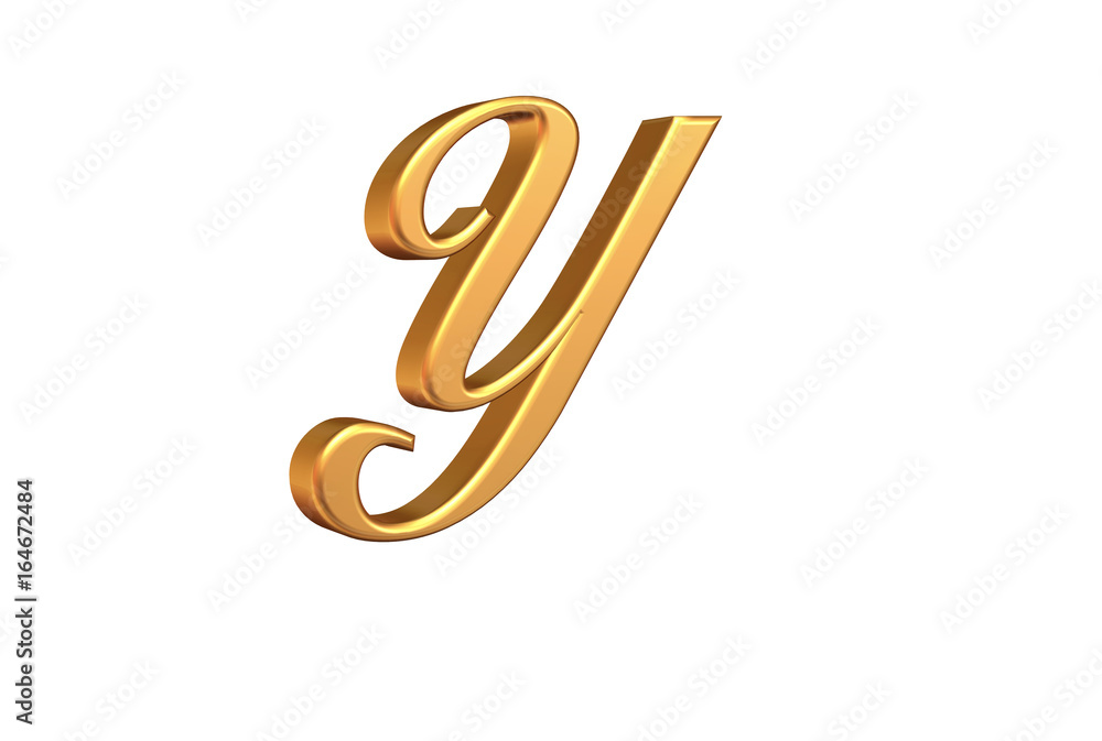 Y 3D LETTER Y 3D LETTER