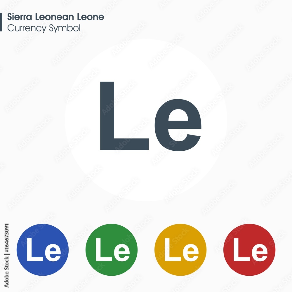 Sierra Leonean Leone sign icon.Money symbol. Vector illustration. Sierra Leonean Leone sign icon.Money symbol. Vector illustration.