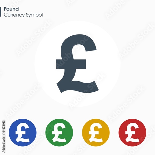 Pound sign icon.Money symbol. Vector illustration.