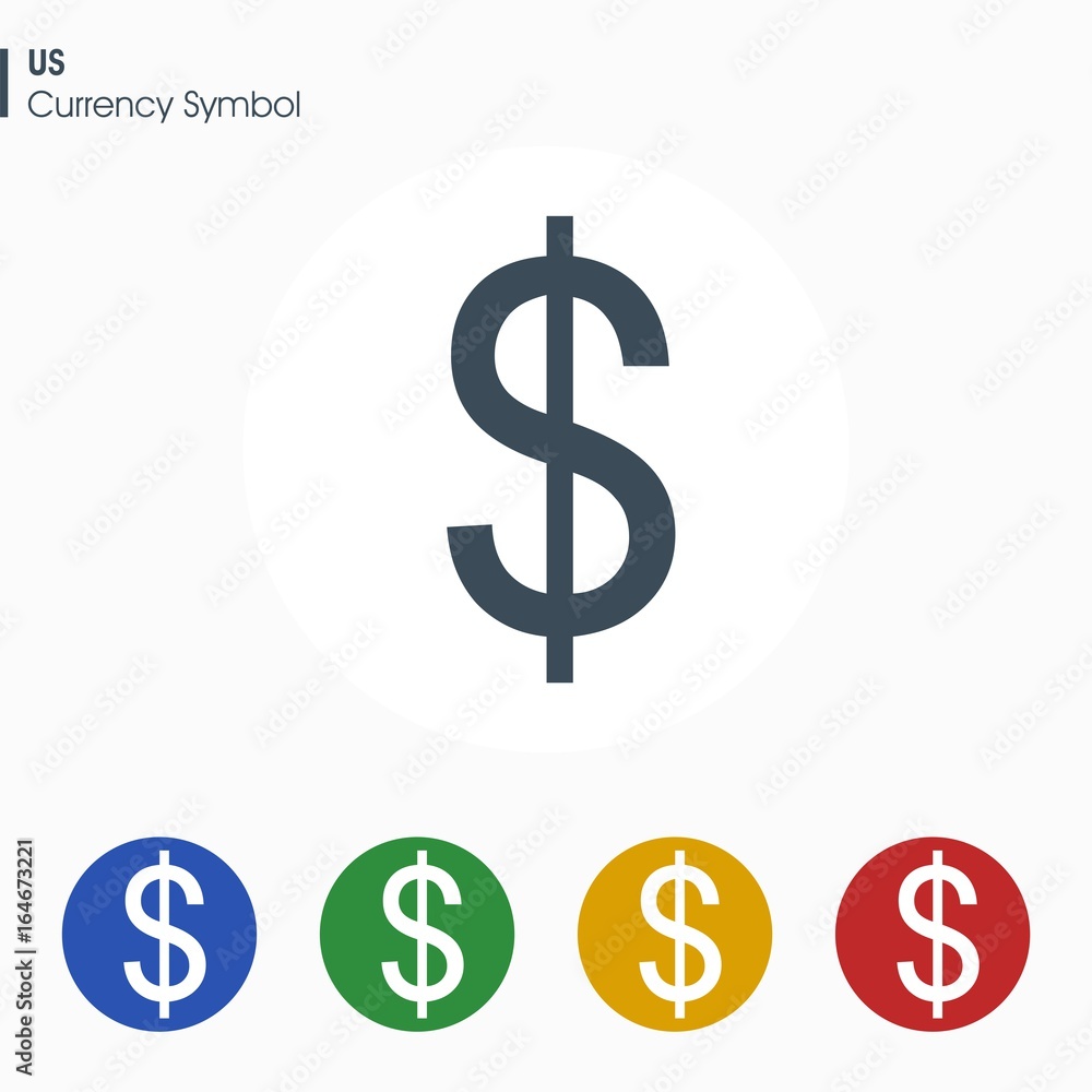 US dollar sign icon.Money symbol. Vector illustration. US dollar sign icon.Money symbol. Vector illustration.