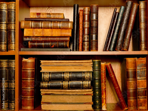 Scatter of books on the shelves