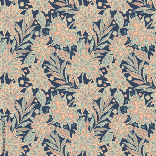 floral vector background. seamless pattern