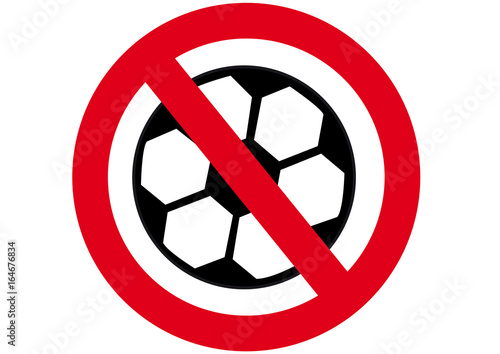 Schild Fussball verboten