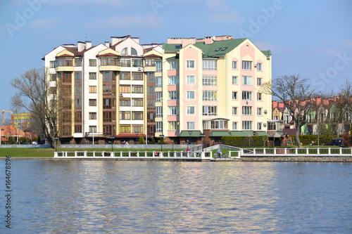 New inhabited to a domaa on the bank of the Top lake. Kaliningrad