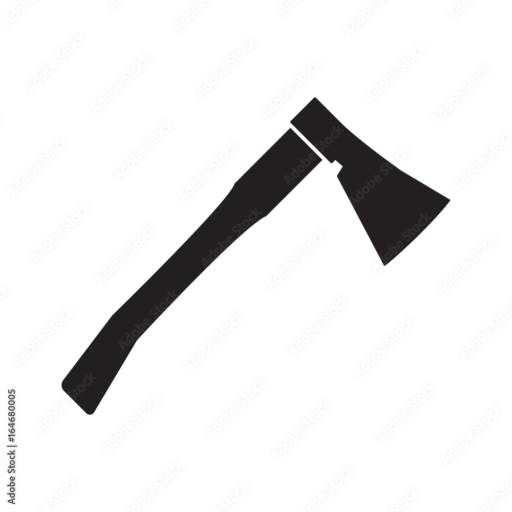 Axe icon. The ax symbol. Flat Vector illustration Axe icon. The ax symbol. Flat Vector illustration