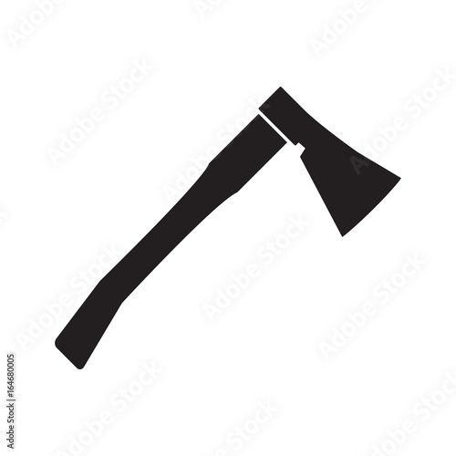 Axe icon. The ax symbol. Flat Vector illustration