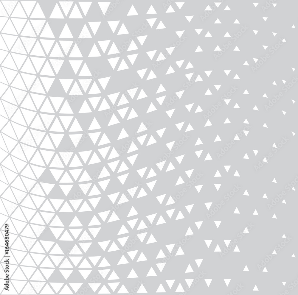 Fototapeta premium abstract geometric triangle halftone gradient seamless vector pattern