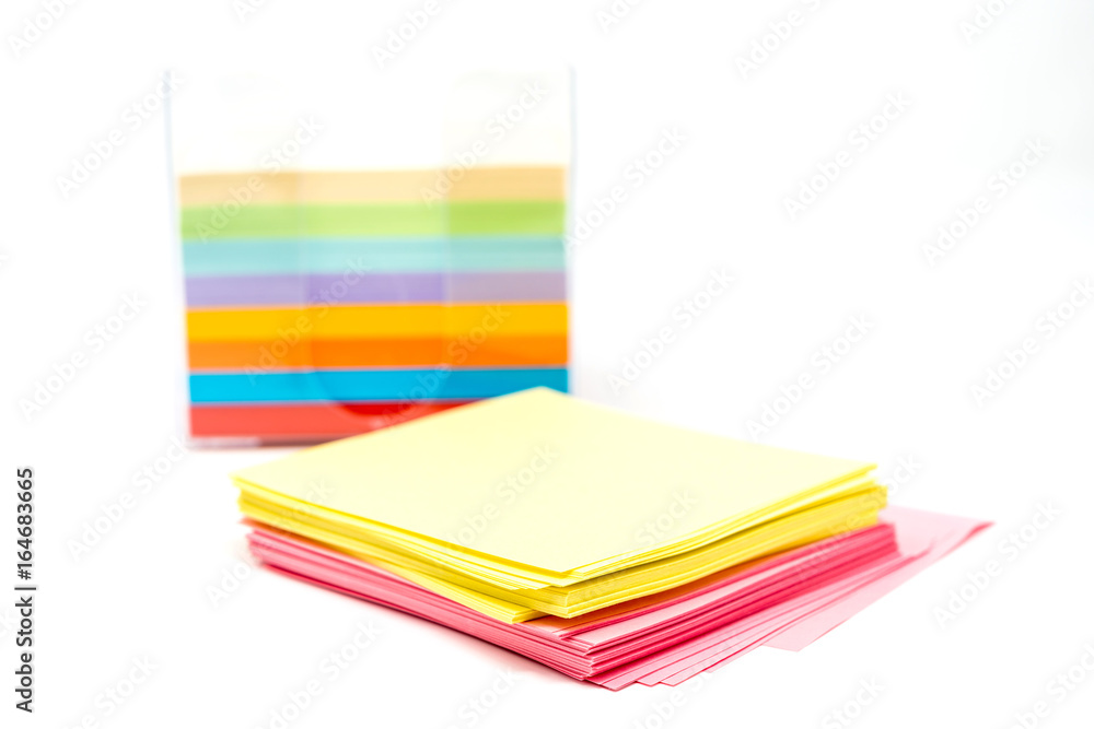 Office memo Note on white background Office memo Note on white background