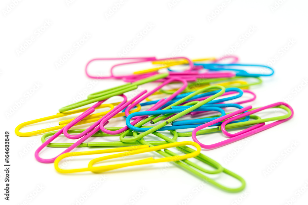 paper clip isolated on white background paper clip isolated on white background