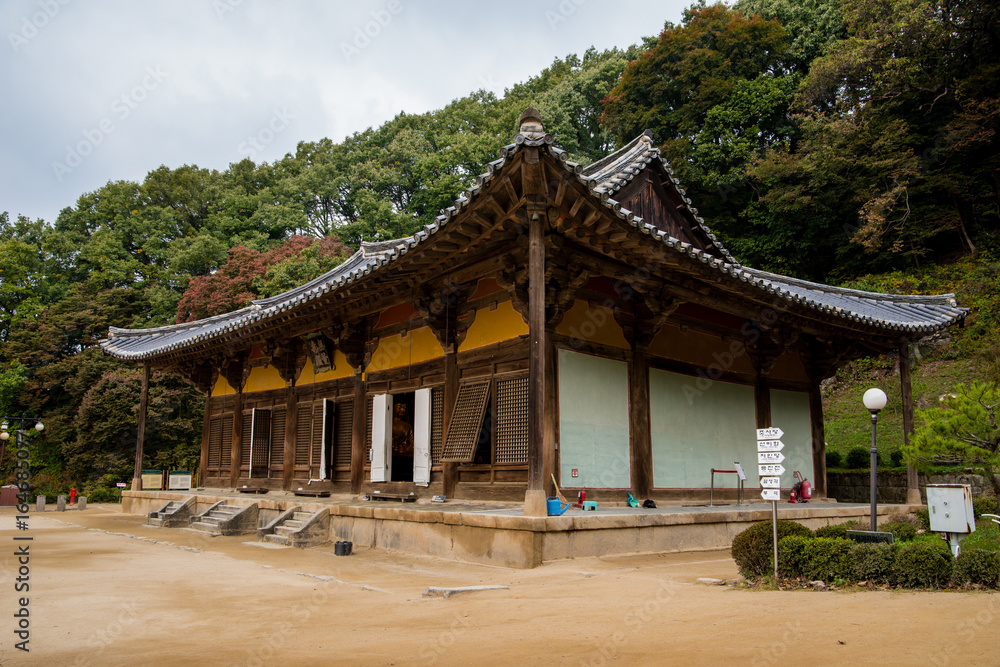 Yeongju  Gyeongsangbuk-do Province, South Korea -  Buseoksa Temple was built in year 676.