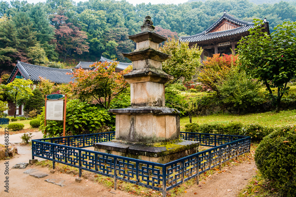 Yeongju  Gyeongsangbuk-do Province, South Korea -  Buseoksa Temple was built in year 676.