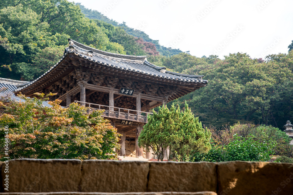 Yeongju Gyeongsangbuk-do Province, South Korea - Buseoksa Temple was built in year 676. Yeongju Gyeongsangbuk-do Province, South Korea - Buseoksa Temple was built in year 676.