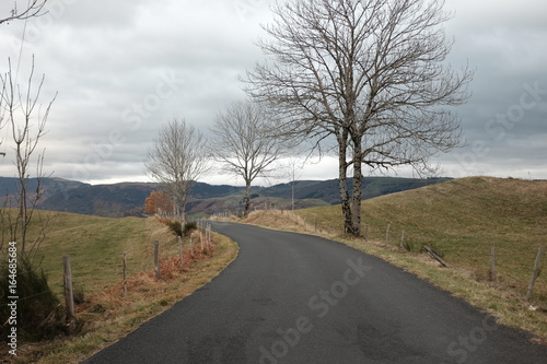 Route du Cantal en Auvergne l'automne