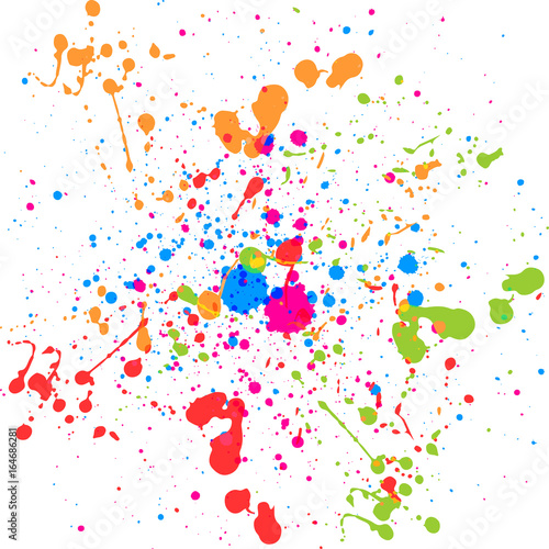 abstract splatter multi  color background. illustration vector design
