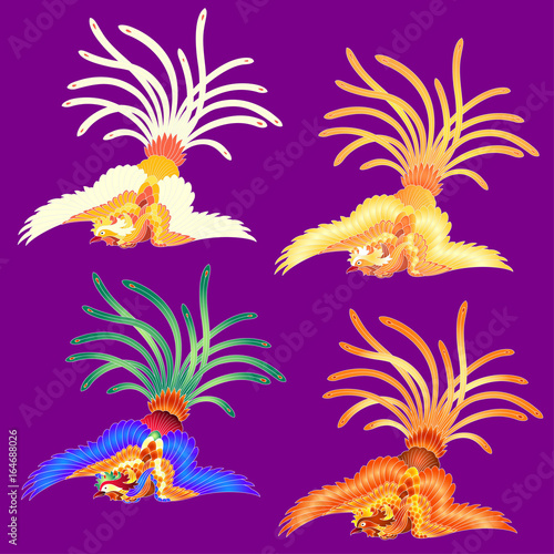 エンブレム,
鳳凰のイラスト
