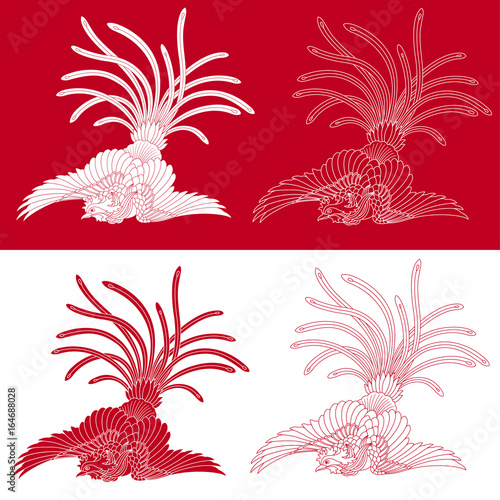 エンブレム,
鳳凰のイラスト
