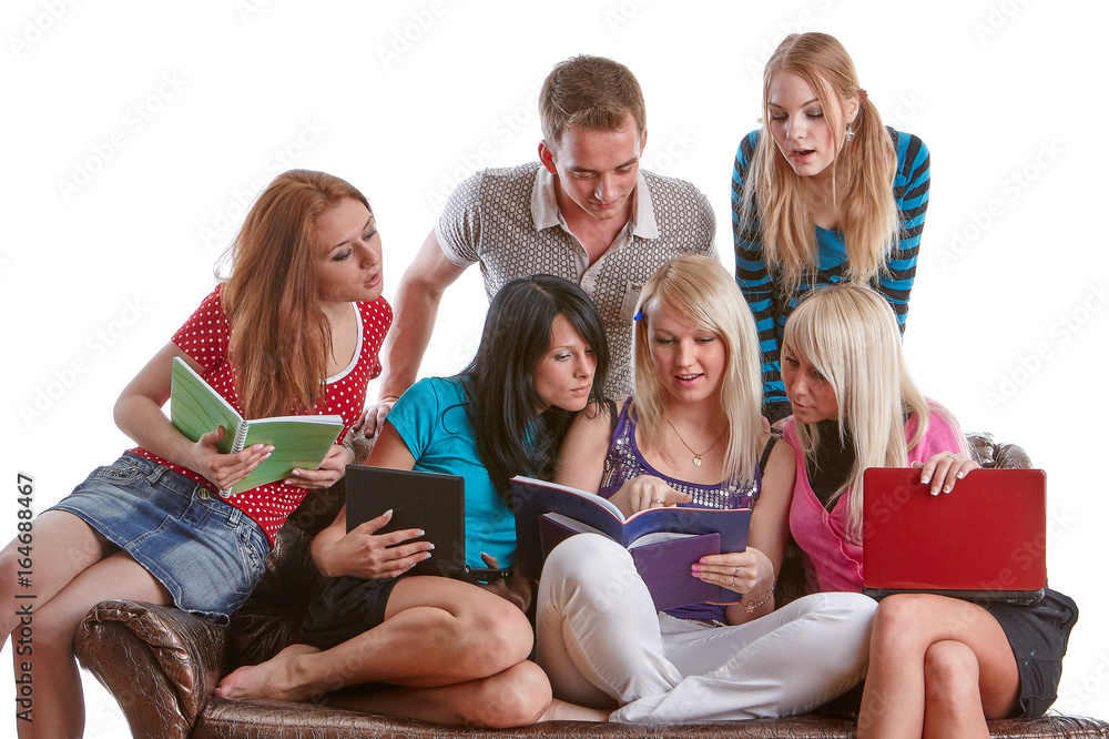 Obraz premium Clever students.