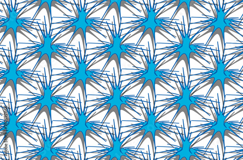 Abstract blue star pattern