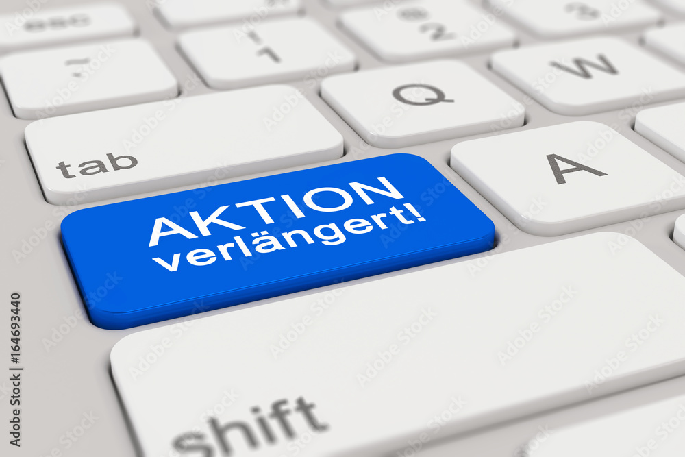 Tastatur - Aktion verlängert - blau Tastatur - Aktion verlängert - blau