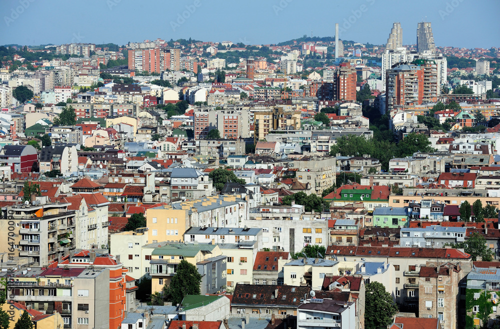 Panorama of Belgrade city