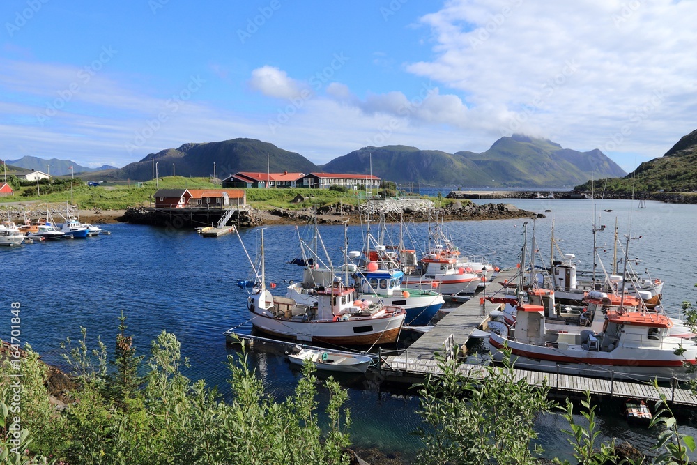 Fishing harbor in Norway