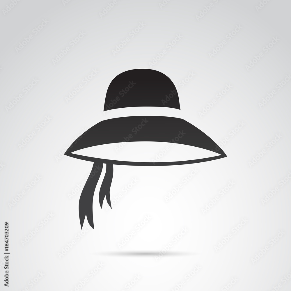 Retro, lady hat. Vector art. Retro, lady hat. Vector art.