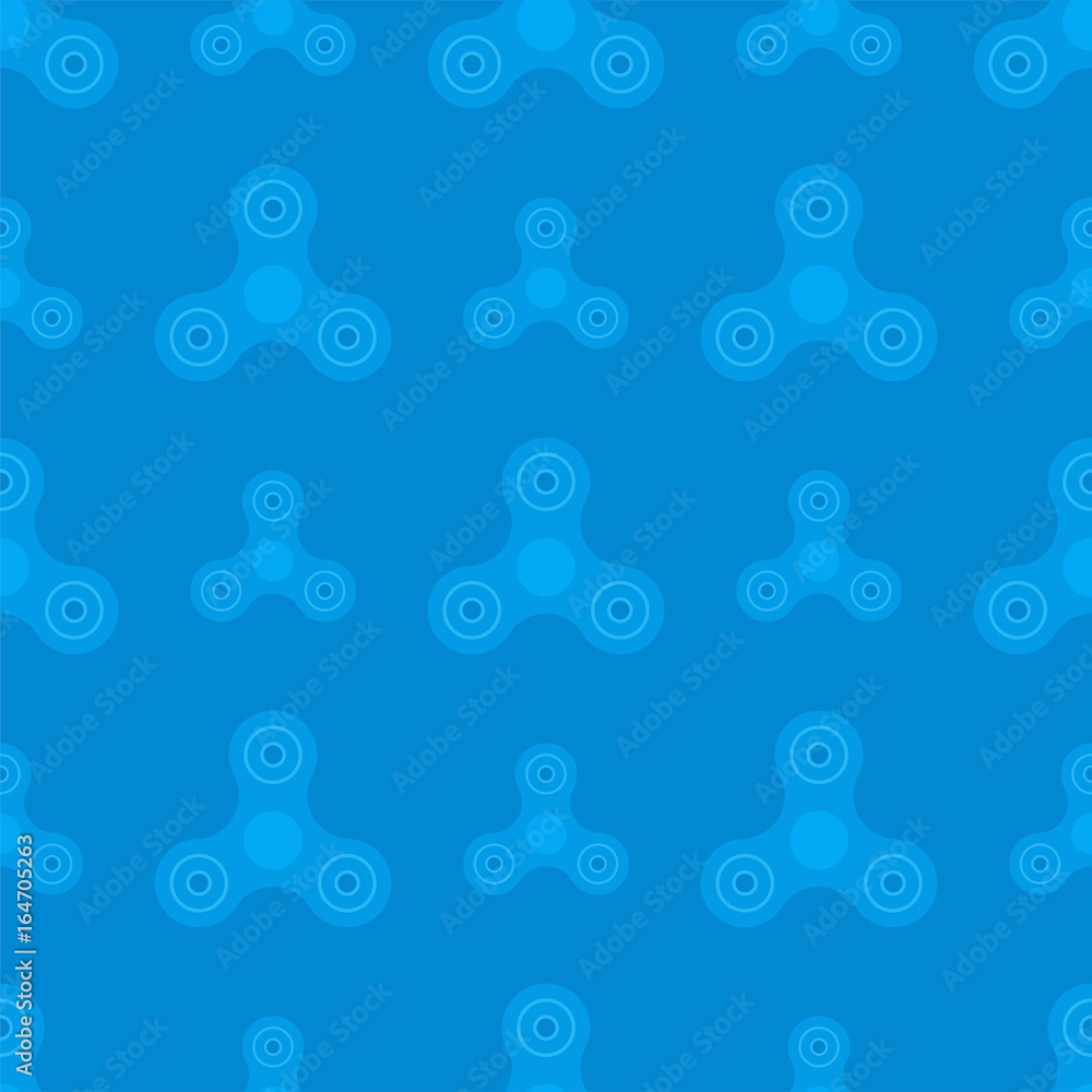 Seamless pattern from a spinner toy. Toy fidget to relieve stress. Vector illustration