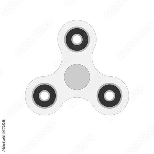 Spinner icon. Toy fidget to relieve stress. Vector illustration