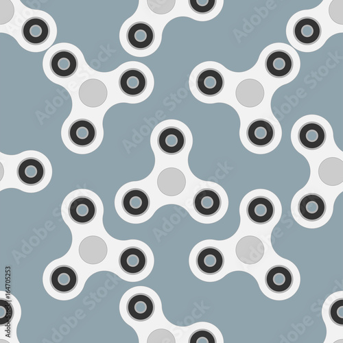 Seamless pattern from a spinner toy. Toy fidget to relieve stress. Vector illustration