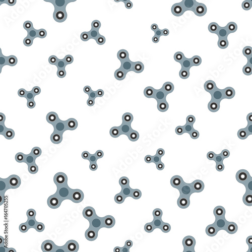 Seamless pattern from a spinner toy. Toy fidget to relieve stress. Vector illustration