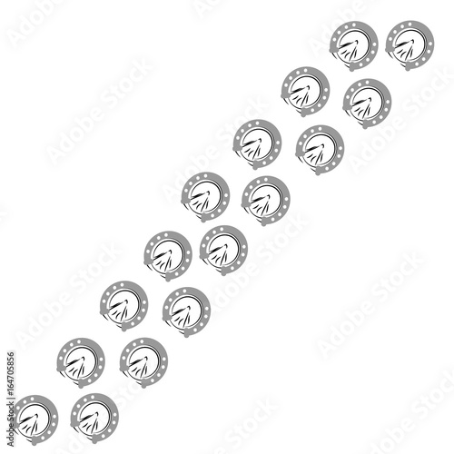 Horse shoes on white background. Vector illustration.