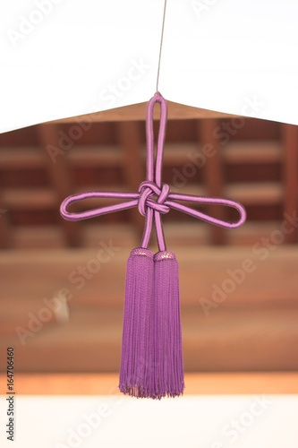Purple knot at japan shrine