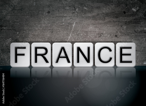 France Concept Tiled Word