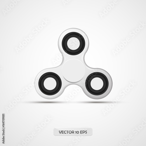 Spinner isolated. Vector illustration. Realistic toy.