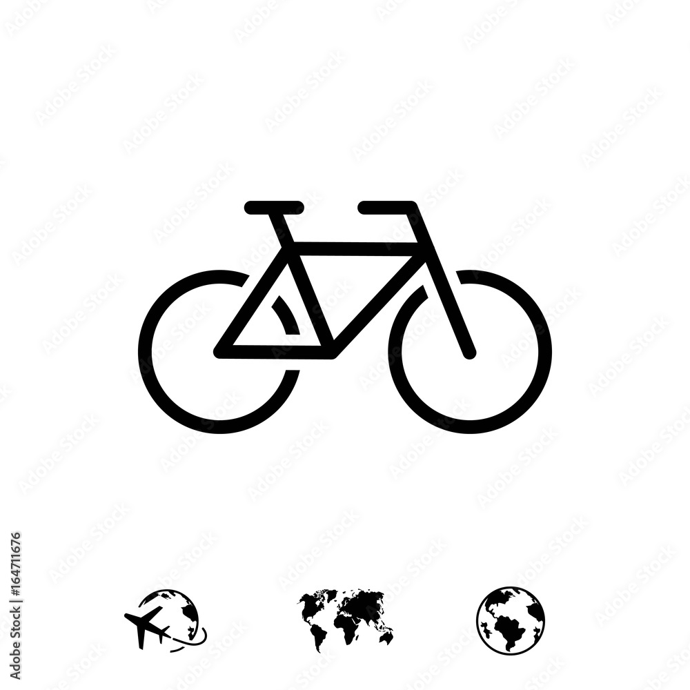 Bike icon stock vector illustration flat design Bike icon stock vector illustration flat design