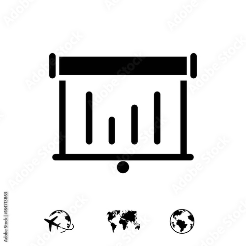 lectern with microphone icon stock vector illustration flat design