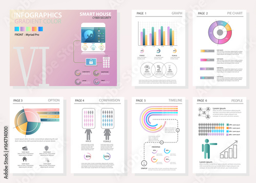 Infographic set. Big set of infographic vector elements for web, print, magazine, flyer, brochure, media, marketing and advertising concepts.
