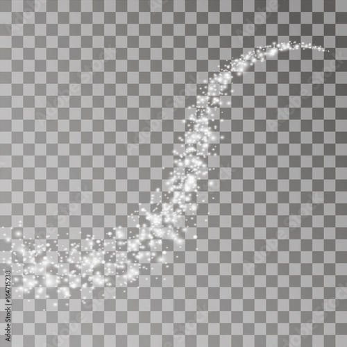 Light glow effect stars bursts with sparkles isolated on transparent background.
