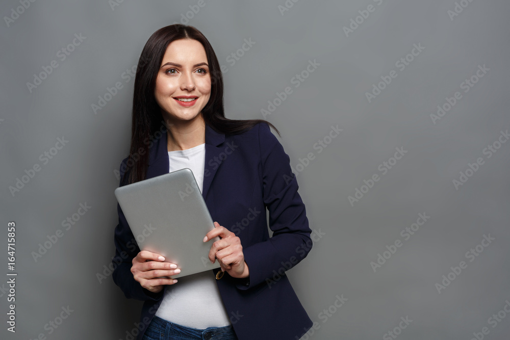 Elegant business woman, copy space Elegant business woman, copy space